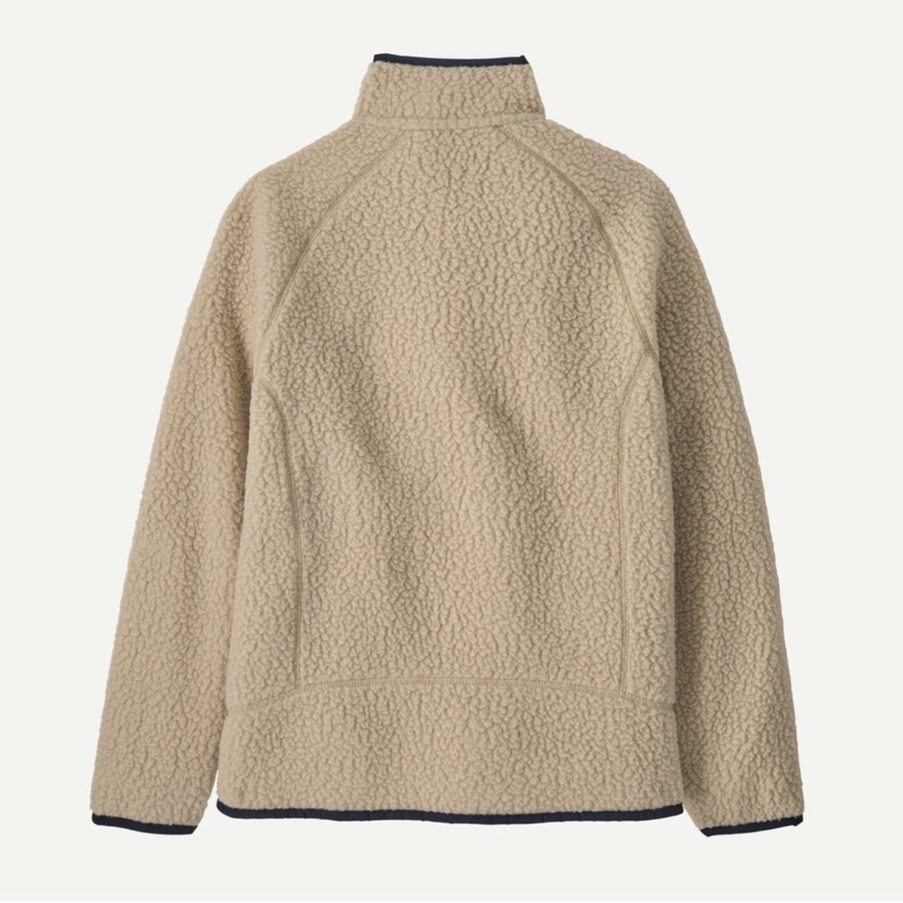 Patagonia Retro Pile Khaki Boys Fleece Jacket - Picture 2 of 5